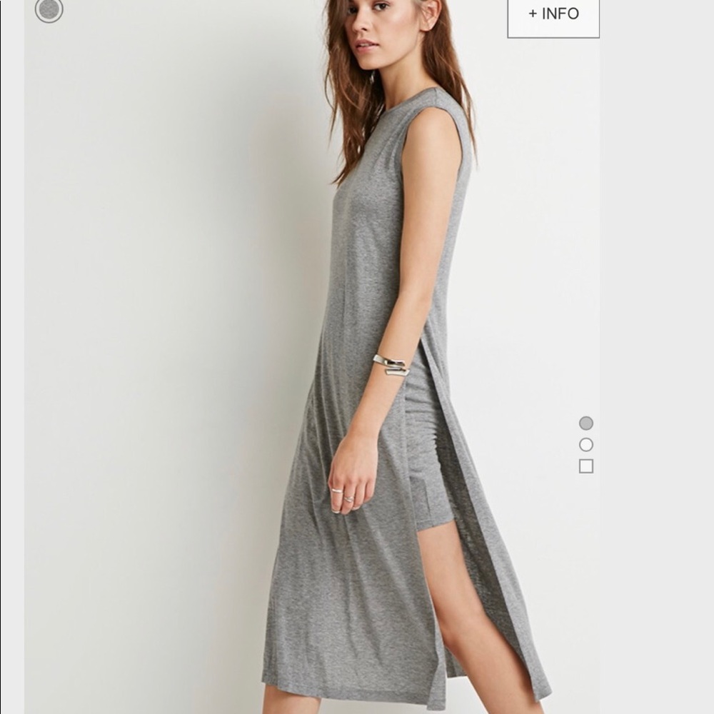 High slit scoop back tunic